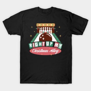 Funny Christmas Bowling Lover Gift T-Shirt